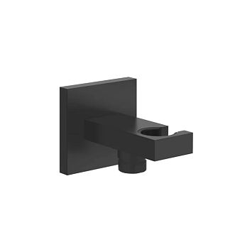 Gessi Rettangolo Вывод воды с держателем для душевой лейки, черный