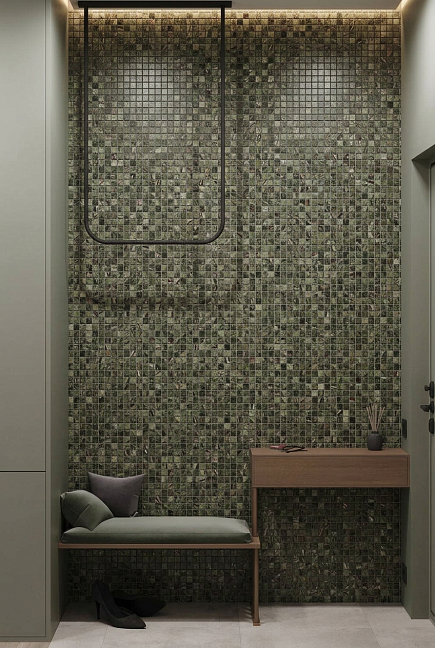 Мозаика ART NATURA Marble Mosaic Rain Forest Green 30,5x30,5