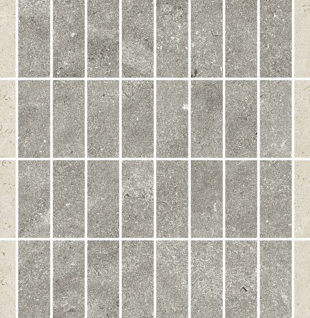 Italon Керамогранитная мозаика Aura Stone Grey Streets 28,3x29x0,9 Матовая