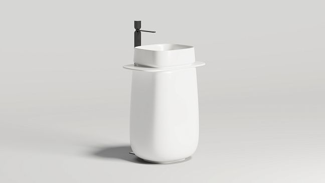 Раковина  напольная Oriente Totem, матовая,  в цвете по RAL