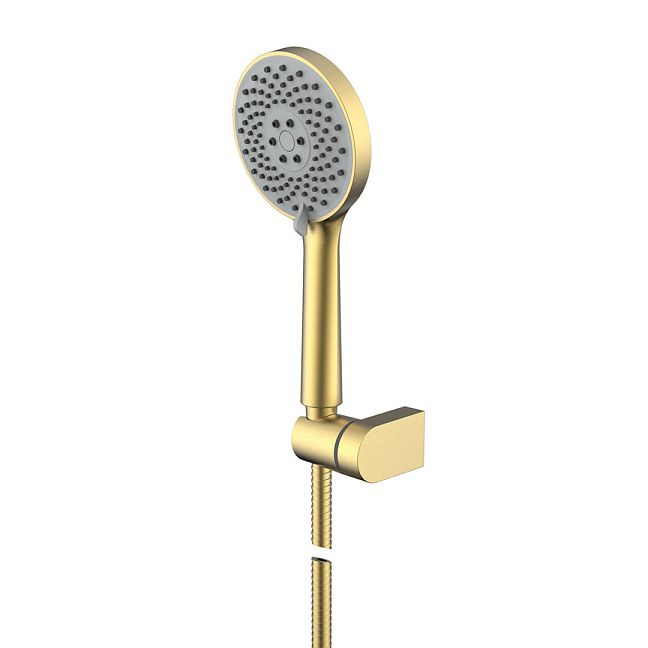 Nemo NM-8012-BG Ручной душ с держателем душа (АБС) BRUSH GOLD (БРАШИРОВАННОЕ ЗОЛОТО)