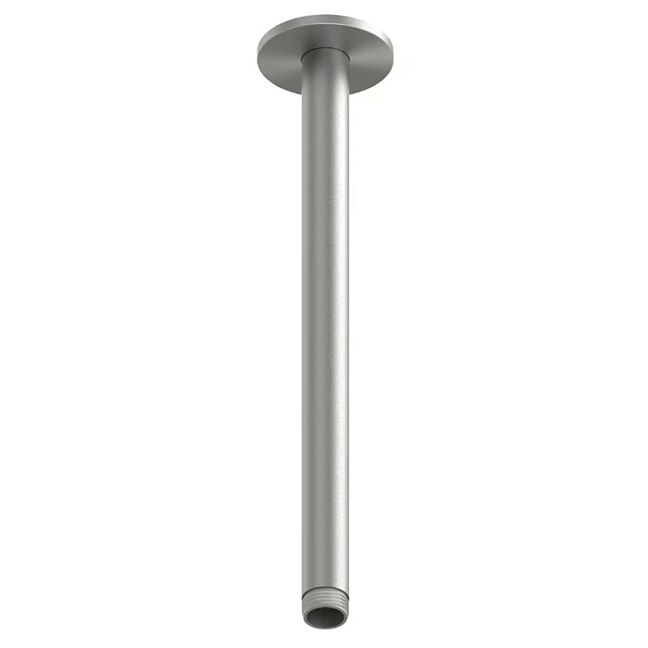QuadroDesign Держатель верхнего душа, потолочный 30см., цвет: brushed stainless steel