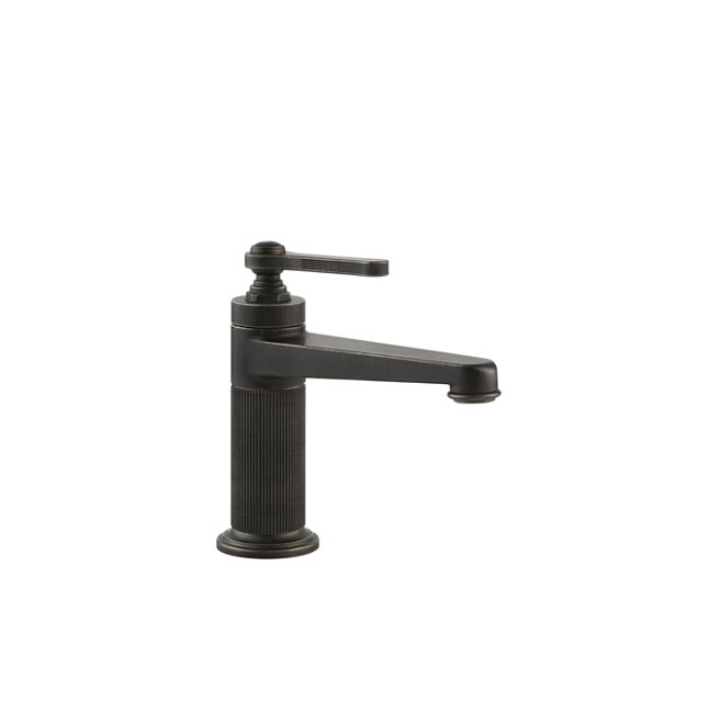 Gessi Venti20 Смеситель для раковины на 1 отверстие, однорычажный, без донного клапана, Aged Bronze
