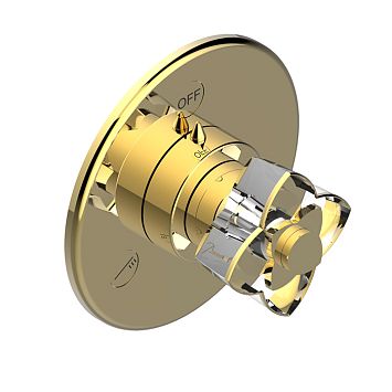 THG Petale De Cristal Clair Lisere Dore Переключатель встраиваемый, внешняя часть, цвет: полированное золото