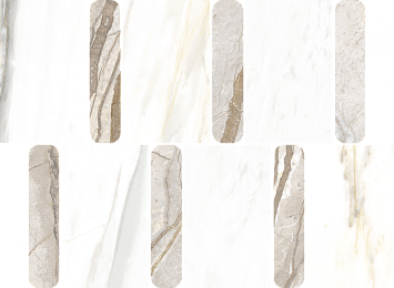 Italon Керамогранитная мозаика Stellaris Ivory Argan 36,8x26,9x0,9 Матовая