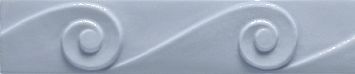 Бордюр Ceramiche Grazia Essenze Onda Genziana 5,5x26