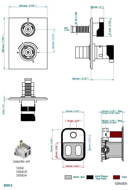 Ручки регулировки  THG Zoom.7 для термостата THG с вентилем арт.5300AE