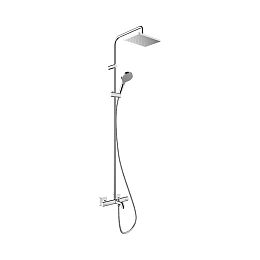 Hansgrohe Vernis Shape Showerpipe 230 1jet EcoSmart с термостатом для ванны хром 26098000 купить в Москве: интернет-магазин StudioArdo