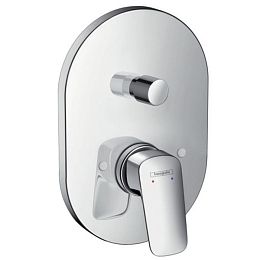 Смеситель для ванны Hansgrohe Logis однорычажный, СМ, внешняя часть, цвет: хром купить в Москве: интернет-магазин StudioArdo