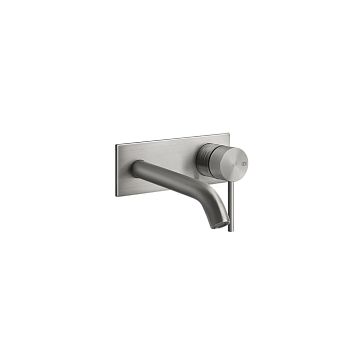 Gessi 316 Встраиваемый смеситель для раковины с изливом 200-170мм (внешняя часть), steel brushed