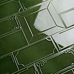Керамическая плитка Etruria Design Art Deco Vectorframe C Emerald Green (Craquelè) 1& купить в Москве: интернет-магазин StudioArdo