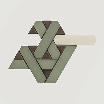 Mutina Керамогранит Weaving San Jiao Trio G 42,9x30,3 Matt
