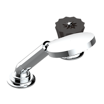 Смеситель THG Mille Nuits - Brume crystal устанавливаемый на борту с ручным душем с ручкой одновременной регулировки – потока/температуры