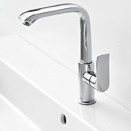 Смеситель для раковины Hansgrohe Metris 230, однорычажный, cо сливным клапаном Push-Open, цвет: хром купить в Москве: интернет-магазин StudioArdo