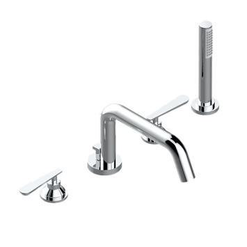 Смеситель для ванны THG Dean на 4 отв. с низким изливом СУПЕР ГОЛИАФ