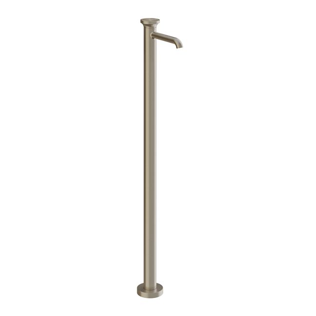 Gessi Origini Смеситель напольный (внешняя часть)., в компл с отделочной вставкой, Finox Brushed Nickel
