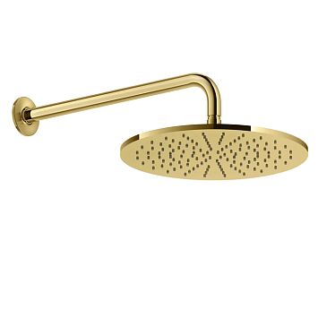 Gessi Inciso Душевая головка настенная, шарнирная на 1/2, 300мм, золото