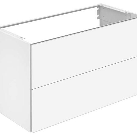 Keuco Plan Высокий шкаф-пенал 480 x 1750 x 300 мм, с 1 дверцей, петли справа,, корпус ламинированный матовый белый, фасад стекло белый глянцевый