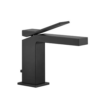 Gessi Rettangolo K Смеситель для раковины на 1 отверстие, с донным клапаном, черный