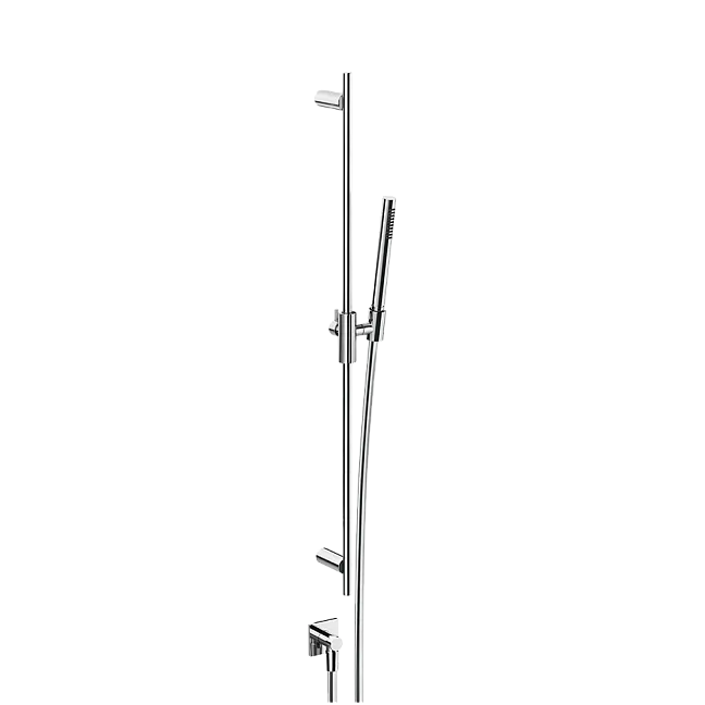 Gessi Incastri Комплект: штанга для душа 90см, лейка, гибкий шланг 150см, вывод воды из стены, цвет 031 Chrome