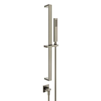 Gessi Rettangolo Душевая стойка с ручным душем и выводом воды из стены, Finox