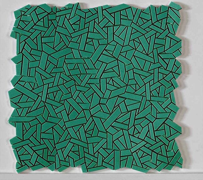 Микромозаика Sergio Savino Fasce Lisce 30x30 Verde Traffico