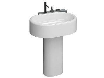 Cielo Itaca Полка-подставка 42x16x8, с отверстием под смеситель, цвет: Fumo
