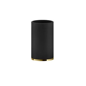 Gessi Inciso Стакан настольный, черный/золото