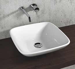 РАКОВИНА LAVABO ATENE OLYMPIA QUADRATO 4 КВАДРАТНАЯ НАКЛАДНАЯ ТОНКОСТЕННАЯ 8,5 кг  43х43 h12см купить в Москве: интернет-магазин StudioArdo