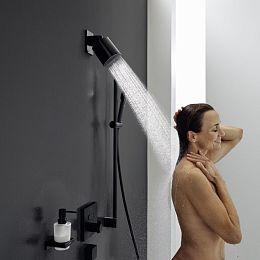 Hansgrohe Pulsify Верхний душ 105 1jet черный матовый черный матовый купить в Москве: интернет-магазин StudioArdo