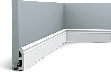 Плинтус Orac Décor SX195F HAMBURG гибкий полимер 200,0 x 1,9 x 8,0
