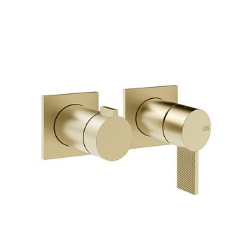 Gessi Inverso Diamantato Внешняя часть настенного смесителя для душа на 2 выхода, Brass Brushed PVD