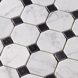 Мозаика Art&Natura Octagon Pattern MM Octagon-Bianco+Nero 30,5x30,5 купить в Москве: интернет-магазин StudioArdo