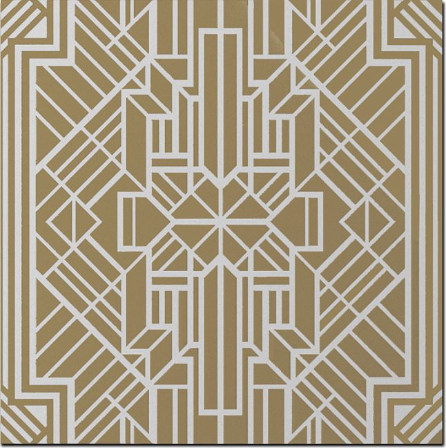 Керамогранит Petracers Swing Labirinto Ottone Su Bianco Matt 60x60