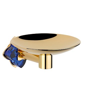THG Petale De Cristal Bleu Мыльница металлическая ø150 мм., подвесная, цвет: полированное золото
