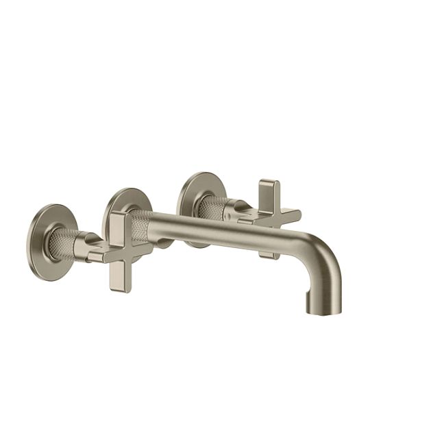 Gessi Inciso Встраиваемый смеситель для раковины на 3 отверстия с изливом 210-190мм (внешние части), finox