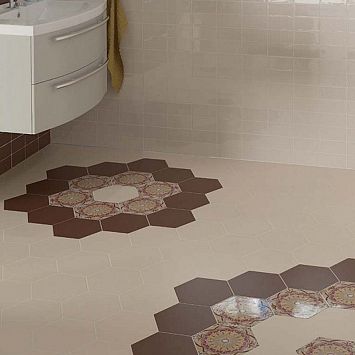 Керамогранит Equipe Marron Mate Hexatile 17,5x20