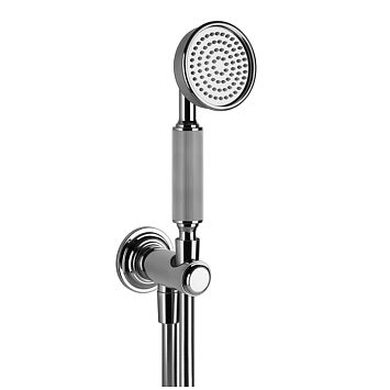 Gessi Venti20 Комплект для душа с ручным душем, шлангом 1500 мм., держателем с подводом воды, хром