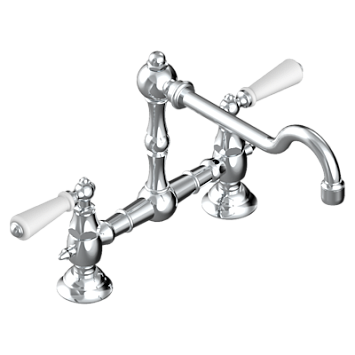 Смеситель THG 1900 a manettes для раковины на одно отверстие с донным клапаном