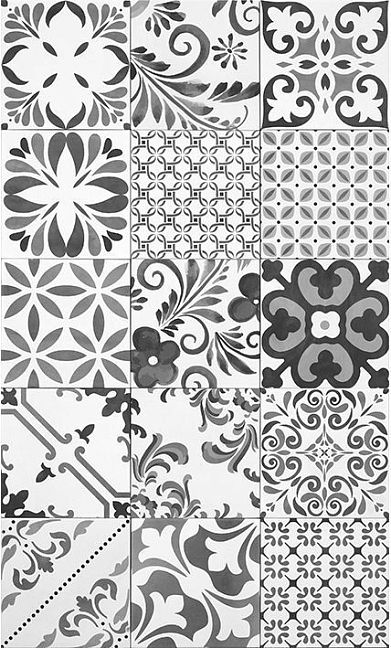 Керамогранит Tonalite Aquarel Decoro Stars Grigio 15x15