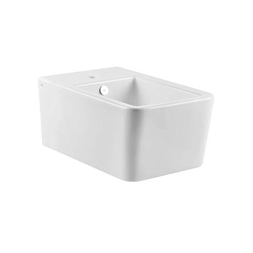Gessi Rettangolo Биде подвесное с 1 отверстием под смеситель, белый
