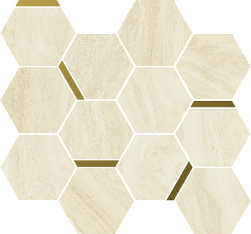 Italon Керамогранитная мозаика Charme Advance Mosaico Alabastro Chic 28,3x32,8