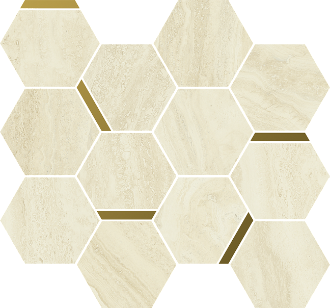 Italon Керамогранитная мозаика Charme Advance Mosaico Alabastro Chic 28,3x32,8