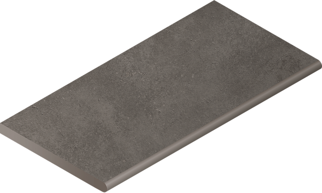 Italon Керамогранитный бортик Millennium X2 Bordo Round Black 30x60 Nat