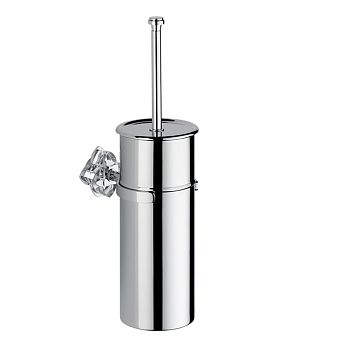 THG P&eacute;tale de cristal clair Ёршик для туалета, подвесной, цвет: хром/прозрачный хрусталь