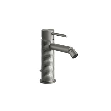 Gessi 316 Смеситель для биде на 1 отверстие, с донным клапаном, излив 118мм, steel brushed