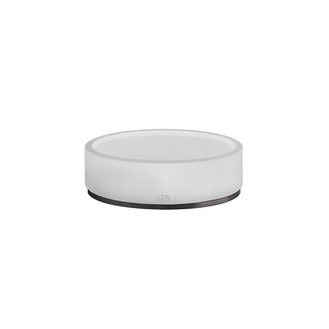 Gessi 316 Мыльница настольная, белый/brushed black metal pvd