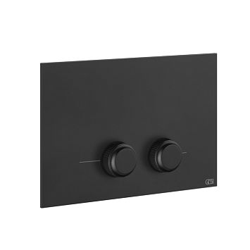Gessi Venti20 Клавиша смыва для унитаза двойная, для инсталляций Geberit Sigma8 и Sigma12, черный матовый