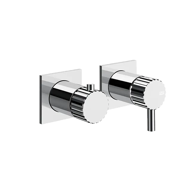 Gessi Incastri Смеситель встраиваемый с переключателем на два потока, внешняя часть, цвет 031 Chrome