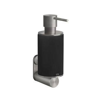 Gessi 316 Дозатор для жидкого мыла настенный, черный/steel brushed
